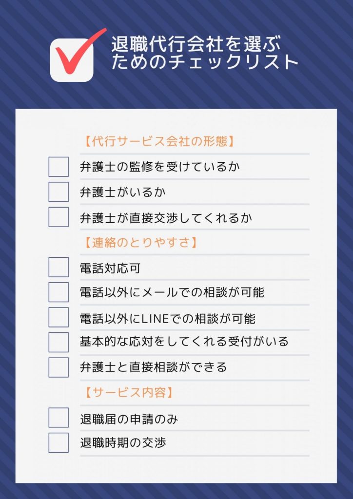 退職代行チェックリスト1