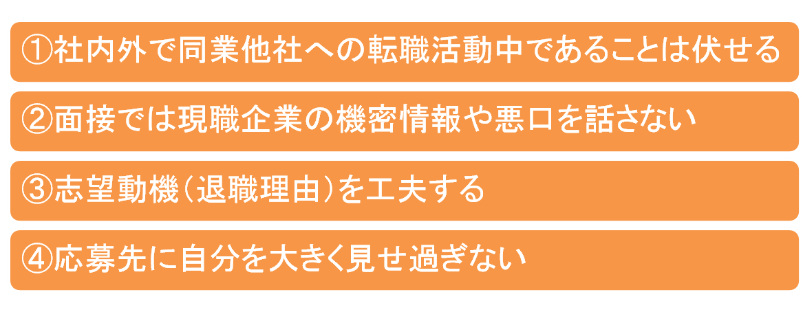 転職中の注意事項
